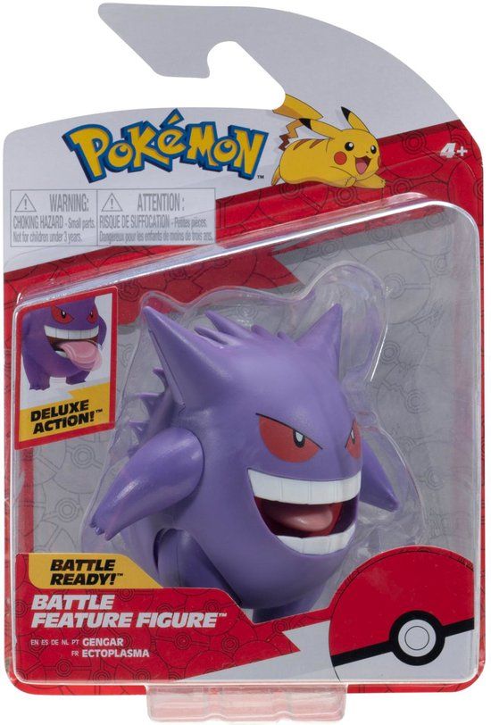 Jazwares Pokemon - Battle Feature Figure - Gengar (11 cm)