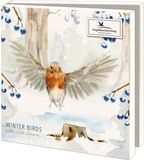 Bekking & Blitz Kerstkaartenmapje Winter Birds 10 Stuks