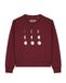 Watapparel Sweatshirt 'Moonphases' lichtrood / donkerrood
