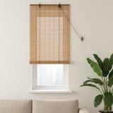 vidaXL store rolgordijn bruin 40 x 160 cm bamboe