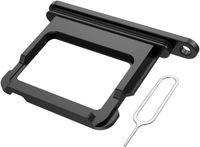 MMOBIEL Simkaart Houder Geschikt voor iPhone 17 – Sim Tray - Simkaarthouder Vervanging – Sim Card Tray - Incl. Sim Pin en Waterdichte Rubberen Ring - Zwart