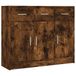 VidaXL Dressoir 91x28x75 cm bewerkt hout gerookt eikenkleurig