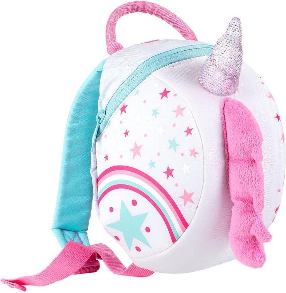 LittleLife Rugzak Met Riem Unicorn 2 Liter Polyester Wit/roze