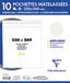 Clairefontaine 7345C - Pak 10 Witte Gewatteerde Enveloppen 220x260 - 90g/m²