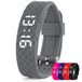 Tabtime Horloge met trilalarm en herinnering - met maximaal 10 persoonlijke alarmen of pilherinneringen per dag, Grijs, Small, Modern