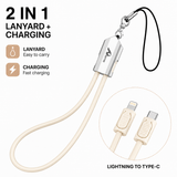 other Apple USB-C naar Lightning 2-in-1 kabel met riem | Snelladen 35W 3A | Hangende sleutelhanger 30 cm | Datakabel voor iPhone en iPad