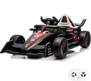 Porsche Formule E 99X Electric voiture pour enfant 1 à 5 ans – Véhicule à batterie sous licence officielle avec amortisseurs & Bluetooth – Voiture pour enfant 12V avec télécommande, démarrage progressif & batterie Li-ion – Noir
