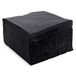 MORIGAMI SER42204960 servet 40x40, 2-laags, 1/4-voudig, 100 servetten, 2-laags glad met rand, zwart