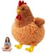 Kip en peluche - 25 cm - Avec cravate - Coloré