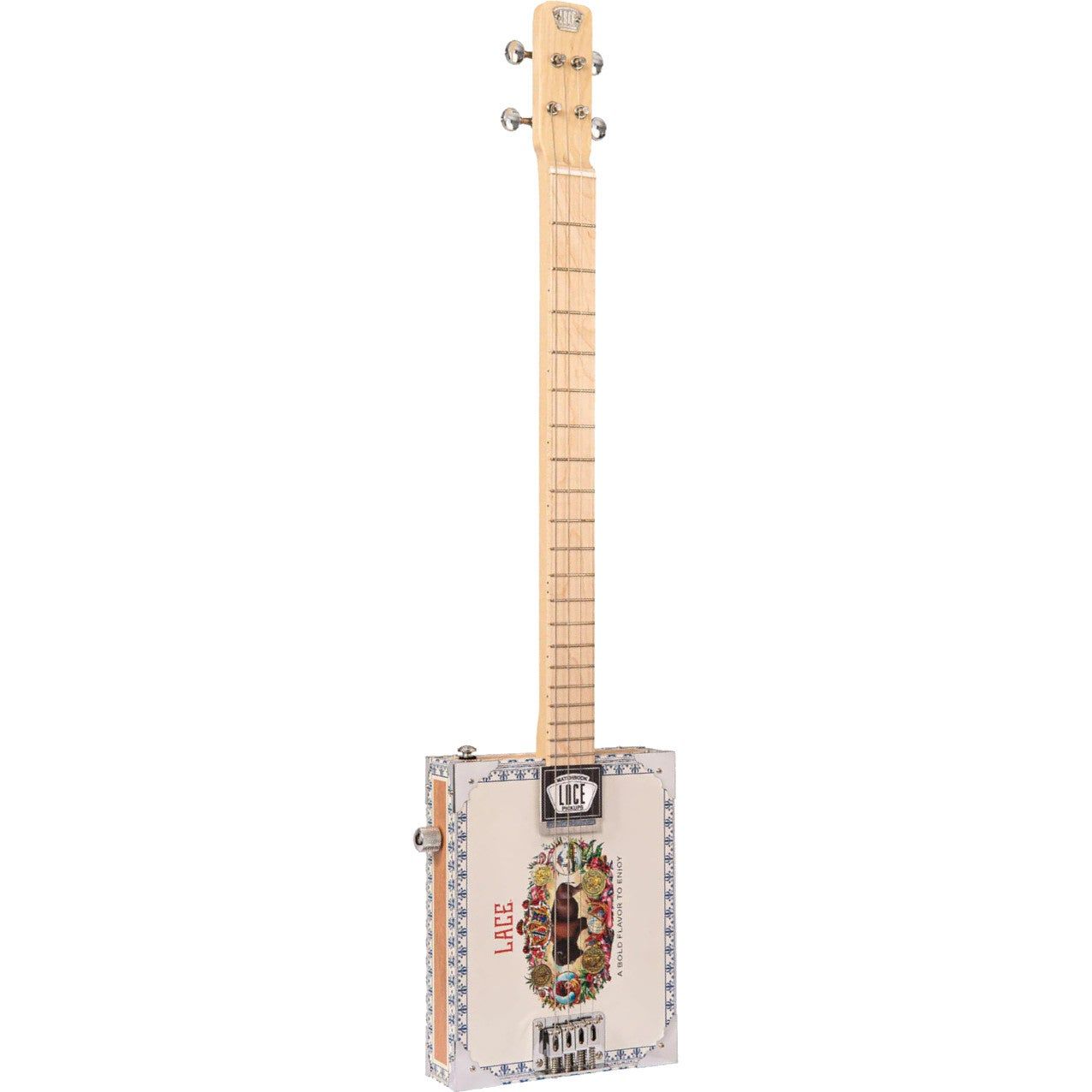 Lace Cigar Box Guitar Buffalo Bill 4-string Electric Guitar