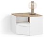 Livinity Lowboard Piave Blanc/Sonoma 68 x 50 cm, Modèle 58903