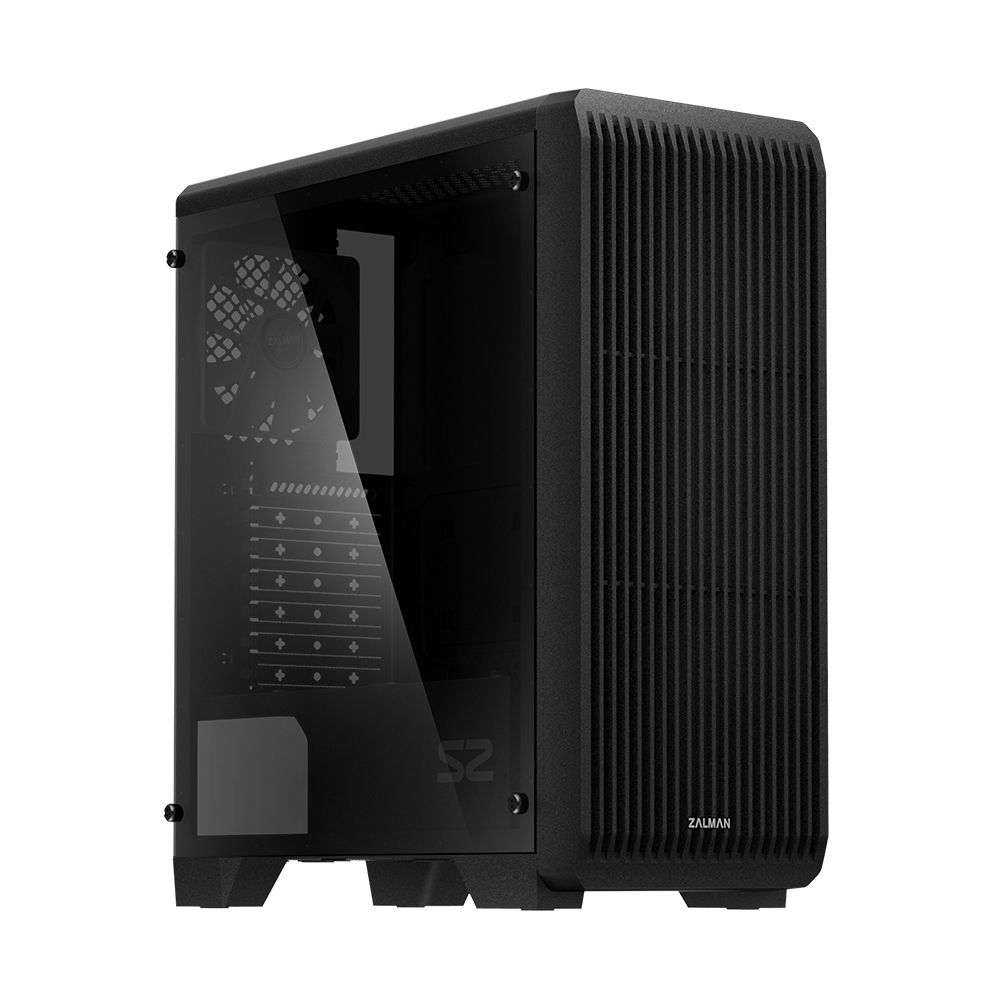 Zalman S2 TG - Midi Tower PC Case - Black