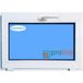 Fenêtre PVC blanc H500 mm x L800 mm, à soufflet abattant verre transparent