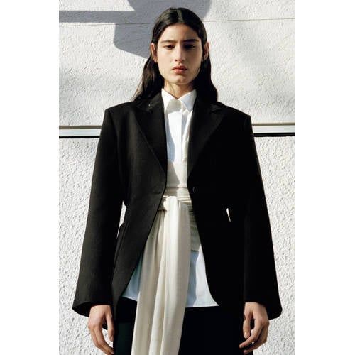 Mango Getailleerde Blazer Zwart