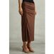 Reiss Jupe mi-longue drapée Chocolat