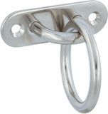 AMIG Oogplaat met aanlegring - RVS - 8 x 2.6 cm