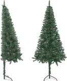 vidaXL Kunstkerstboom Hoek 150 cm PVC Groen