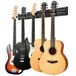 Donner Gitaar wandmontagehanger, gitaar wandrek houder met 5 verstelbare gitaarhangers voor akoestische elektrische gitaren, bas, viool, ukelele, banjo, mandoline