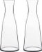 Bormioli Rocco Glazen water karaffen 1 Liter - 4 stuks - Atelier - Transparant