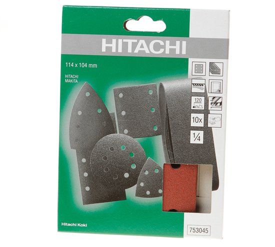HiKOKI Schuurpapier Velcro 114x104mm K120 (10 stuks)
