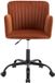 Vente-unique Chaise de bureau - Velours - Terre cuite - TOARA