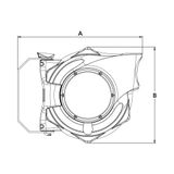 Riegler 259/4000-1 slanghaspel, water, pvc-slang ø 13.5 x 9.5, lengte 14 m