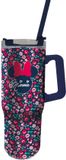 Stor Minnie Mouse XXL RVS Rambler Mug – Geïsoleerde Drinkbeker 1L – Met Handvat en Rietje – Dubbelwandig – Lekvrij – Disney