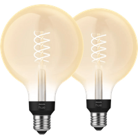 Philips Hue Filament White Globe XL E27 - 2-pack