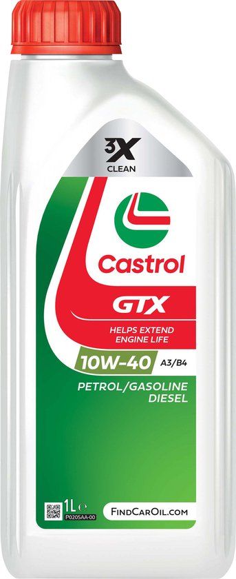 Castrol GTX 10W40 A3/B4 Motorolie - 1 Liter