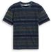 Tom Tailor T-shirt met inside-out streepjesmotief - Maat XXL - deep leaf green multi stripe
