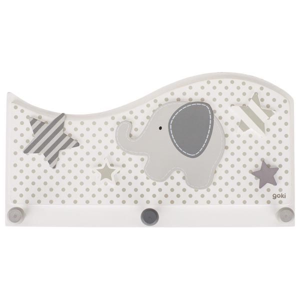 Goki 60737 - Hangend babyspeelgoed - hout - wit, grijs