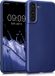 kwmobile telefoonhoesje geschikt voor Samsung Galaxy S21 - Hoesje voor smartphone - Back cover in metallic blauw
