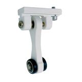 MICEL - 92585 riemschijf voor pergola, met dubbele lager, verlenging 60 mm, wit, 65 x 18,5 x 90 mm