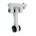MICEL - 92585 riemschijf voor pergola, met dubbele lager, verlenging 60 mm, wit, 65 x 18,5 x 90 mm