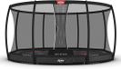 BERG Elite InGround 430 Trampoline - Rond - Veiligheidsnet Deluxe - Grijs