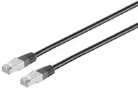 S-Impuls Patchkabel cat 6 S/FTP PIMF Halogenfrei schwarz 1m