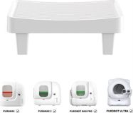 PETKIT Trapje voor kattenbak, compatibel met PETKIT PURAMAX en PuroBOT, antislip, 33,5 x 11,5 x 20 cm, wit