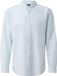 s.Oliver Chemise Manches Longues Coupe Regular Coton Rayé Bleu clair XXL