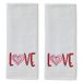 SKL Home by Saturday Knight Ltd. Valentijnsdag Love Handdoekenset, wit 2 stuks
