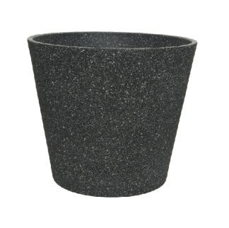 Decoris Bloempot | Decoris | Ø 40 cm (Polystone, Binnen/Buiten, Antraciet)