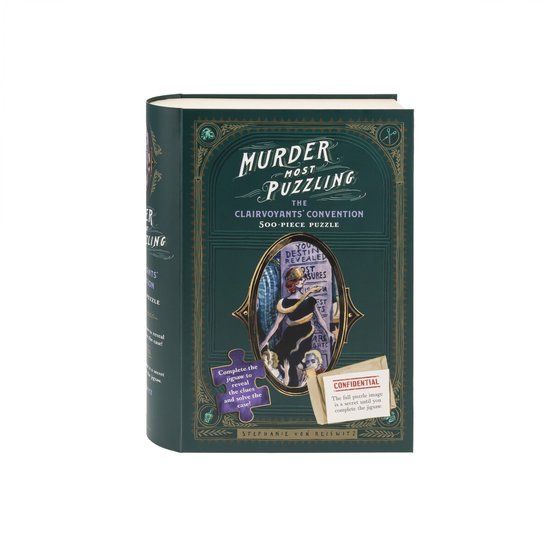 Chronicle Books Murder Most Puzzling The Clairvoyants' Convention 500-piece Puzzle