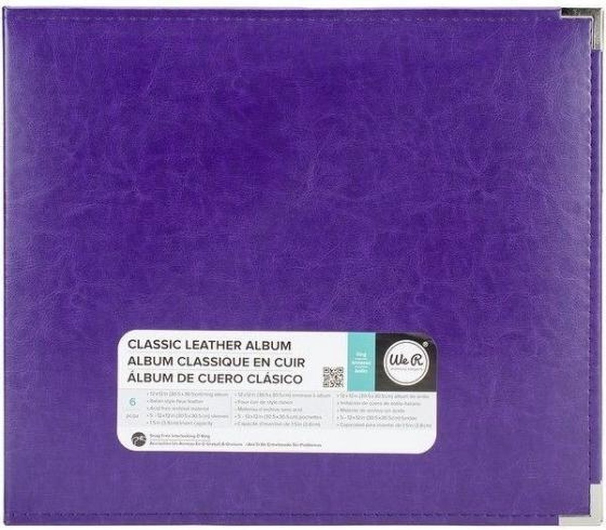 We R Memory Keepers faux leather album 12x12" grape soda - 1 stuk