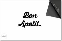 Dietrix Inductie Beschermer 78x52 - Quotes - Bon Apetit Wit