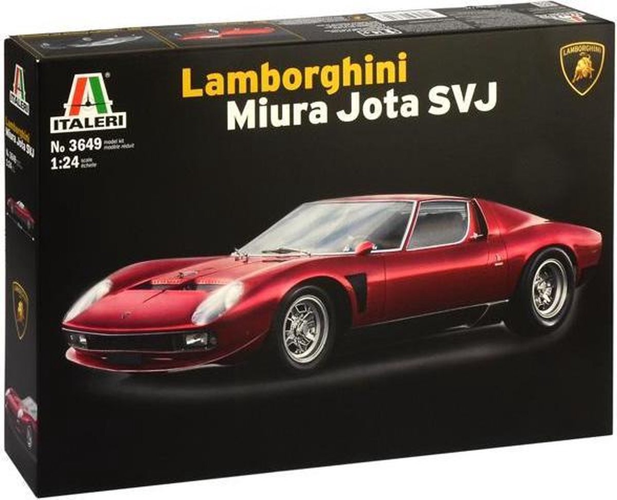 Italeri 3649 Model van kunststof voor montage voor auto Lamborghini Miura Jota Svj- Model Kit schaal 1:24
