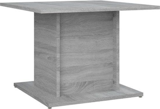 vidaXL Salontafel 55,5x55,5x40 cm bewerkt hout grijs sonoma eikenkleur