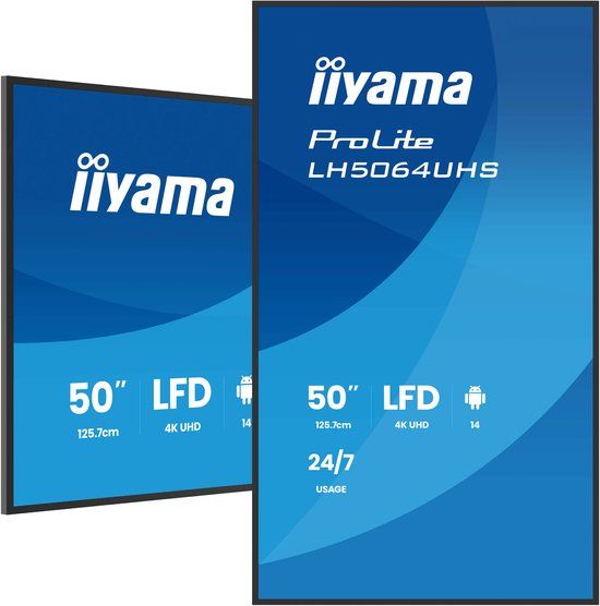 Iiyama LH5064UHS-B1AG 50" 4K UHD LCD Monitor