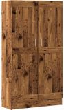 vidaXL Bibliothèque bois de pin massif 60x30x180 cm blanc