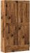 vidaXL Bibliothèque bois de pin massif 60x30x180 cm blanc