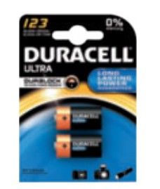 Duracell Ultra 123 CR123A Lithium Batterijen - 2 stuks