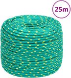 vidaXL Boottouw 10 mm 25 m polypropyleen groen